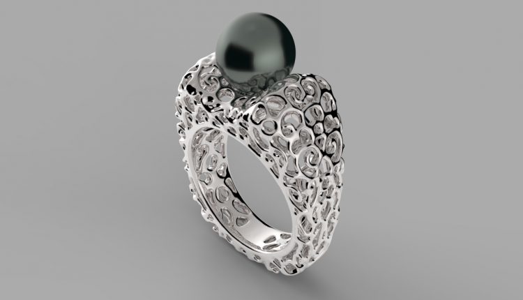 thiet ke mau nhan trang suc 3D